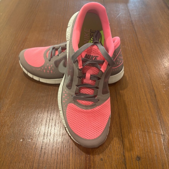 Nike Free Run 3 Women’s Running Shoes Pink Gray Size 10 - Picture 5 of 11